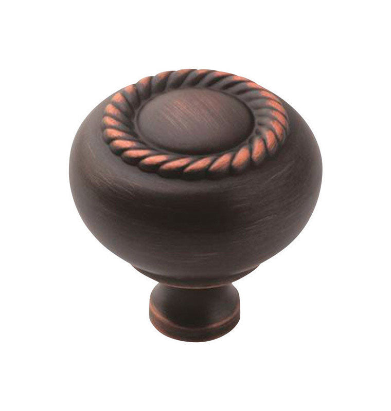 NOVA WILCAT AMEROCK LLC, Amerock  Allison  Traditional Classics  Round  Cabinet Knob  1-1/4 in. Dia. 1-1/4 in. Oil Rubbed Bronze