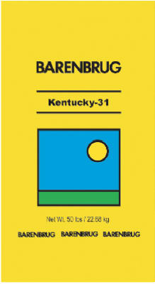 BARENBRUG USA INC, Barenbrug Kentucky 31 Tall Fescue Grass Seed 50 lb.