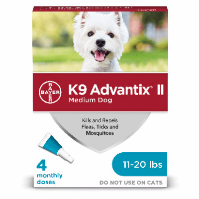 DRP RESOURCES INC, Bayer K9 Advantix II Liquid Dog Flea Drops Imidacloprid/Pyriproxyfen 0.14 oz