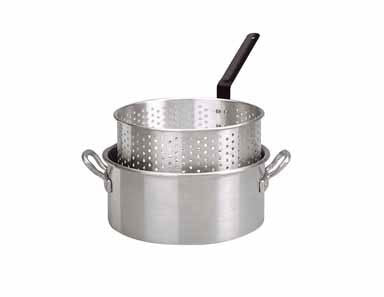 King Kooker, Deep Fryer Pot, Punched Aluminum, 10-Qt.