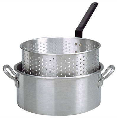 King Kooker, Deep Fryer Pot, Punched Aluminum, 10-Qt.