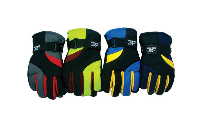 DIAMOND VISIONS INC, Diamond Visions Assorted Polyester Assorted Ski Gloves (Pack of 24)