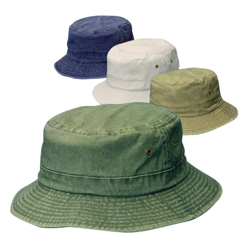 DORFMAN PACIFIC CO, Dorfman Pacific Bucket Hat Assorted Colors Youth (Pack of 12)