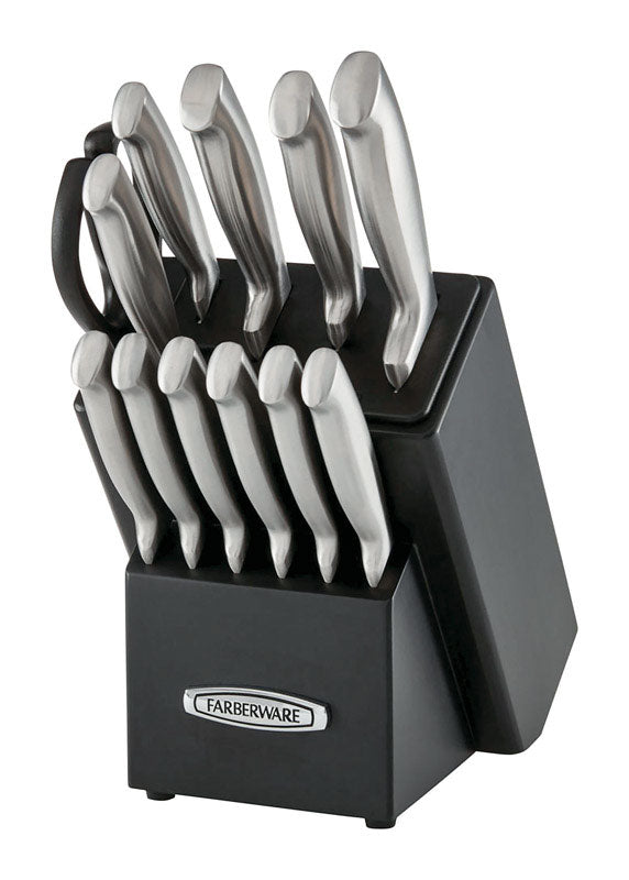 LIFETIME BRANDS CORPORATION, Farberware  Edgekeeper Pro  Assorted in. L Carbon Steel  Knife Set  13 pc.