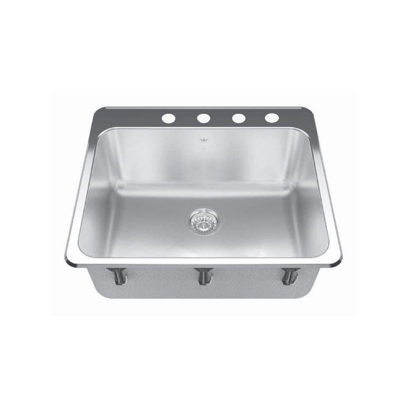 FRANKE KITCHEN SYSTEMS LLC, Franke Kindred 25.25 in. W X 22 in. D Topmount Stainless Steel Utility Sink