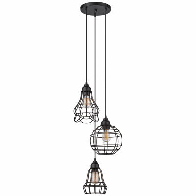 GLOBE ELECTRIC COMPANY USA INC, Globe  Matte  Brown  3 lights Pendant Light