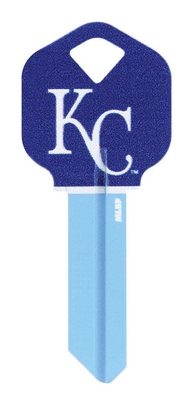 HILLMAN GROUP RSC, Hillman Kansas City Royals Painted Key House/Office Universal Key Blank 66 KW1 Single (Pack of 6).