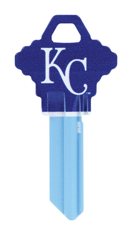 HILLMAN GROUP RSC, Hillman Kansas City Royals Painted Key House/Office Universal Key Blank 68 SC1 Single (Pack of 6).