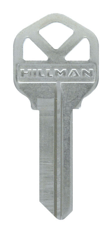 HILLMAN GROUP RSC, Hillman Nickel Plated Brass Residential & Commercial Blank Key for 5-Pin Kwikset Locks