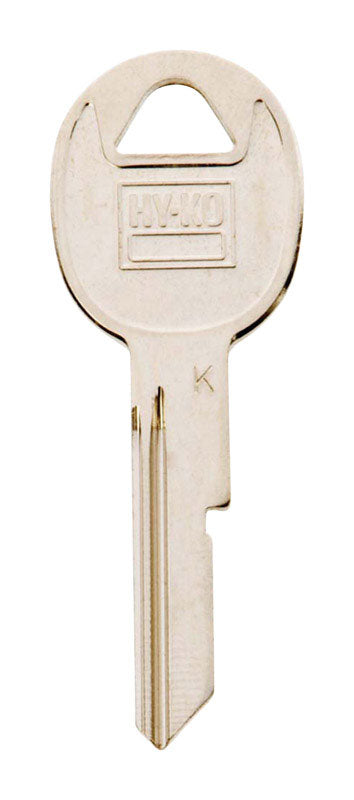 HY-KO PRODUCTS CO, Hy-Ko  Traditional Key  Automotive  Key Blank  Single sided For Fits Gm Ignition And Most Models (Pack of 10)