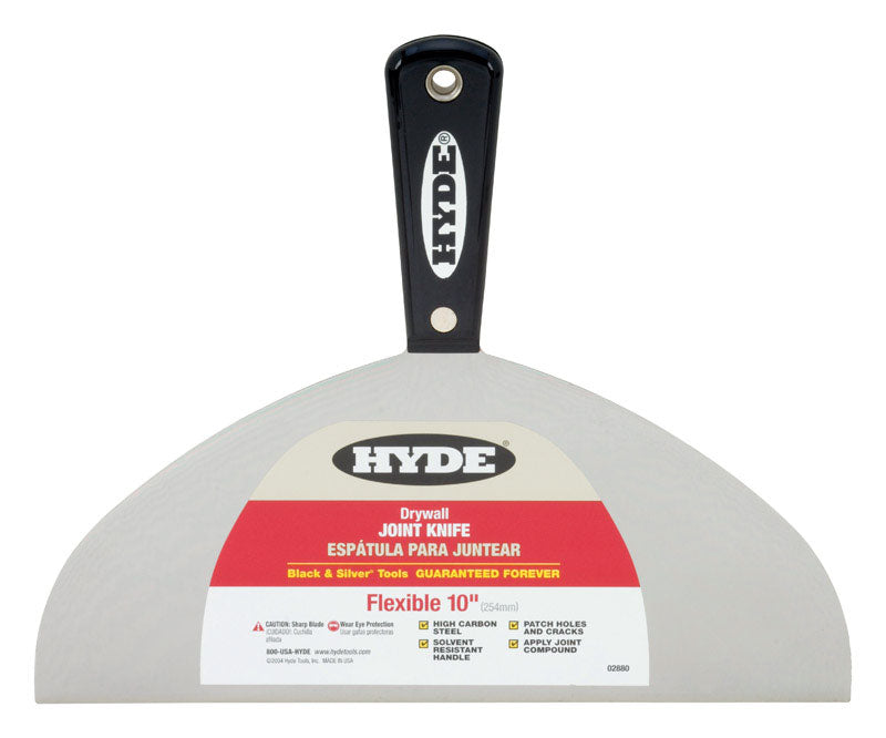 HYDE TOOLS INC, Hyde Black And Silver High Carbon Steel Joint Knife 0.63 In. H X 10 In. W X 8.25 In. L