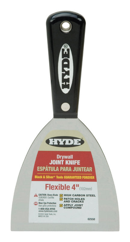 HYDE TOOLS INC, Hyde Black And Silver High Carbon Steel Joint Knife 0.63 In. H X 4 In. W X 8 In. L