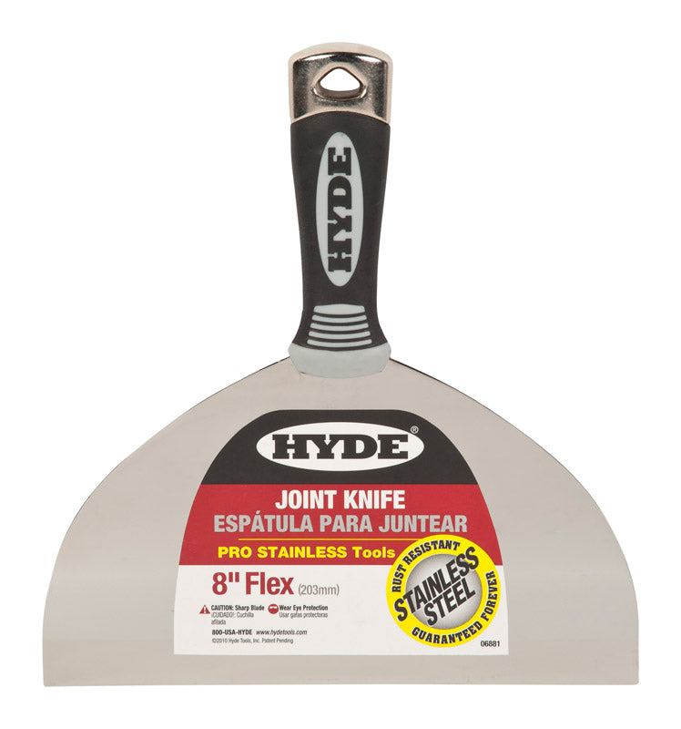 HYDE TOOLS INC, Hyde Pro Stainless Steel Joint Knife 0.75 In. H X 8 In. W X 8.5 In. L