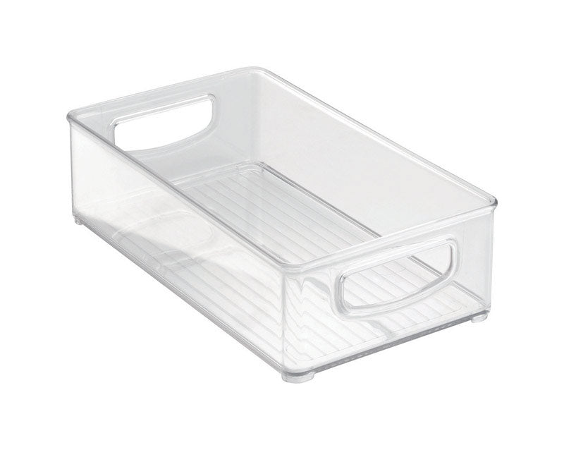 Interdesign, Interdesign Clear Storage Bin 3 in. H X 6 in. W X 10 in. D Stackable