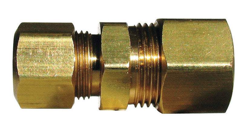 JMF COMPANY, JMF 1/2 in. Compression x 3/8 in. Dia. Compression Yellow Brass Reducing Union (Pack of 2)