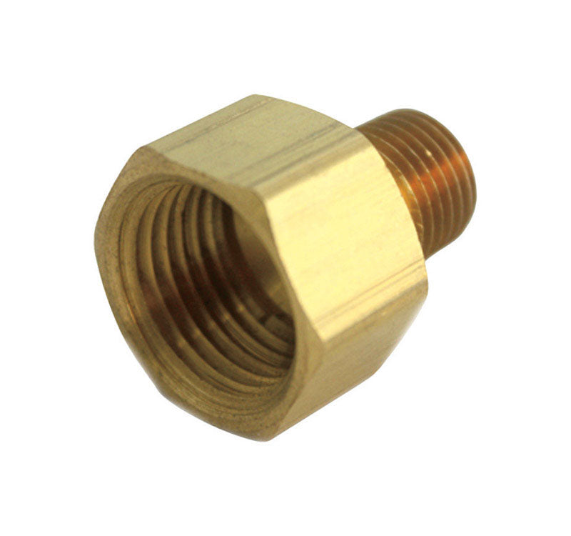 JMF COMPANY, JMF 1/2 in. FPT x 1/2 in. Dia. MPT Yellow Brass Reducing Coupling (Pack of 5)