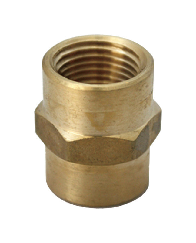 JMF COMPANY, JMF 1/2 in. FPT x 1/4 in. Dia. FPT Yellow Brass Reducing Coupling (Pack of 4)