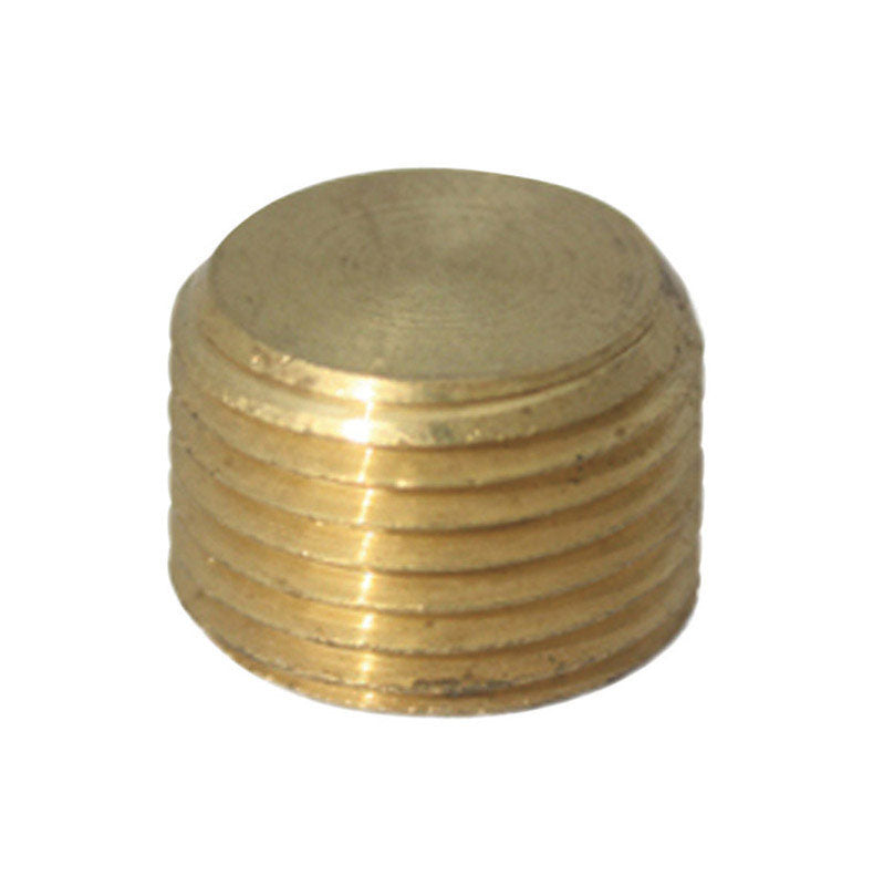 JMF COMPANY, JMF 1/2 in. MPT Yellow Brass Counter Sunk Plug (Pack of 2)