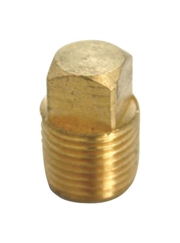 JMF COMPANY, JMF 1/2 in. MPT Yellow Brass Square Head Plug (Pack of 5)