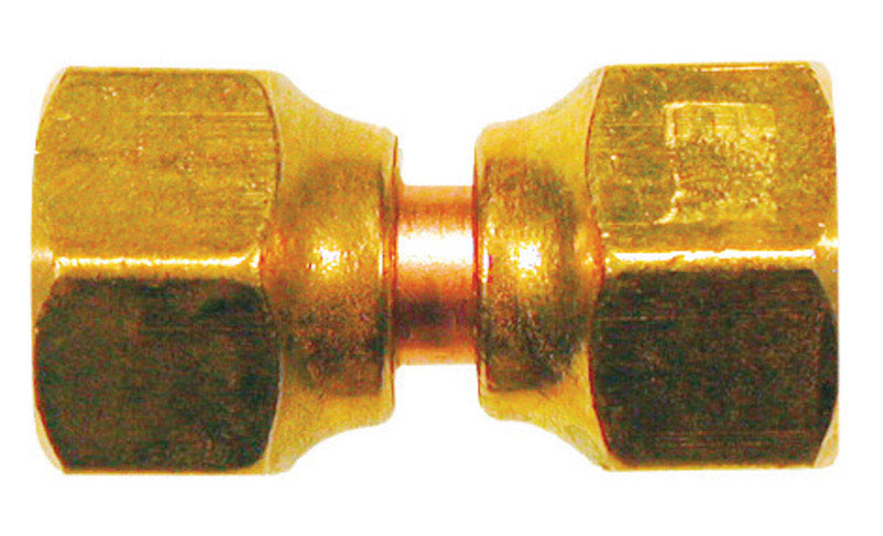 JMF COMPANY, JMF 1/4 in. Flare x 1/4 in. Dia. Brass Swivel Flare Connector (Pack of 5)