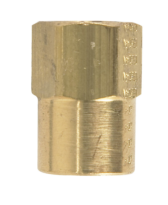 JMF COMPANY, JMF 1/4 in. Flare x 1/8 in. Dia. Female Brass Inverted Flare Adapter (Pack of 5)