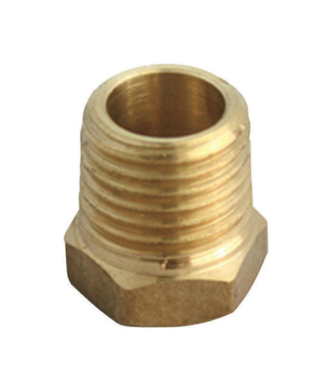 JMF COMPANY, JMF 3/4 in. MPT x 1/2 in. Dia. FPT Yellow Brass Hex Bushing (Pack of 5)