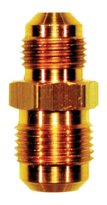 JMF COMPANY, JMF 3/8 in. Flare x 1/4 in. Dia. Flare Yellow Brass Reducing Union (Pack of 2)