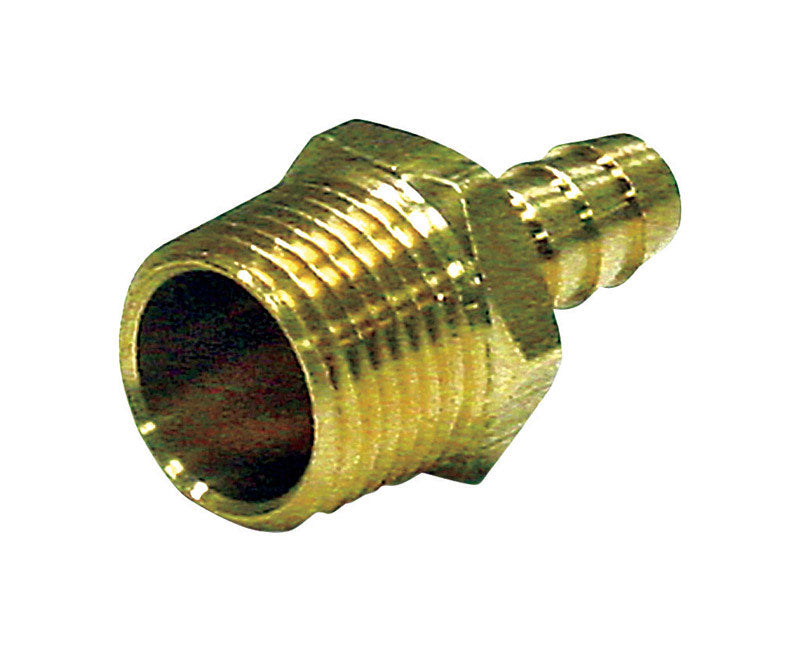 JMF COMPANY, JMF Brass 1/2 in. Dia. x 1/2 in. Dia. Adapter 1 pk Yellow (Pack of 5)