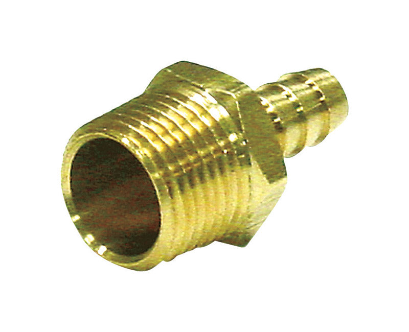 JMF COMPANY, JMF Brass 1/4 in. Dia. x 1/4 in. Dia. Adapter 1 pk Yellow (Pack of 10)