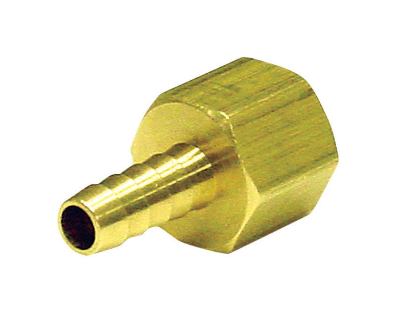 JMF COMPANY, JMF Brass 1/4 in. Dia. x 1/4 in. Dia. Adapter 1 pk Yellow (Pack of 4)