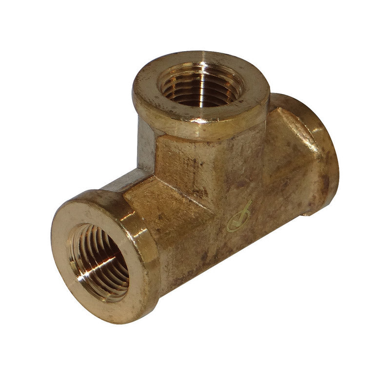 JMF COMPANY, JMF Company 3/8 in. FPT X 3/8 in. D FPT Brass Tee