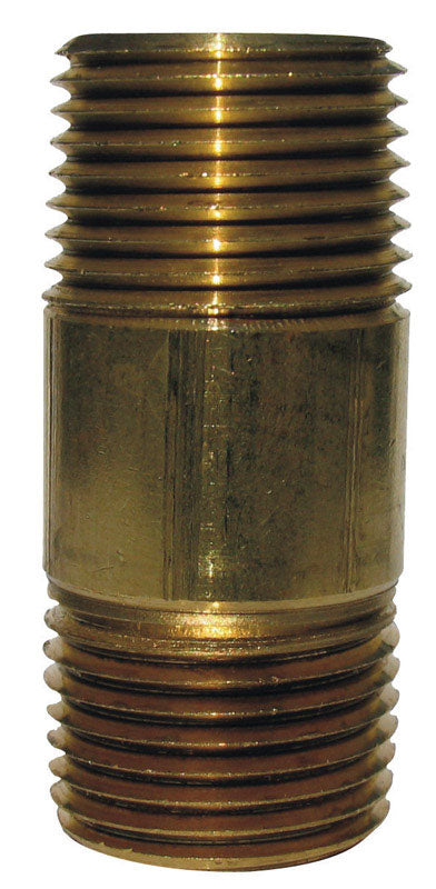 JMF COMPANY, JMF Company 3/8 in. MPT X 3/8 in. D MPT Brass Nipple 2 in. L