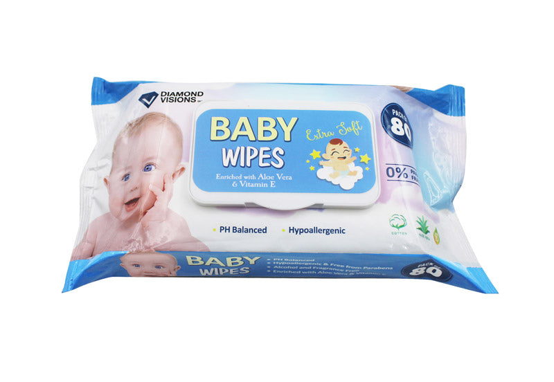 DIAMOND VISIONS INC, JMK Baby Wipes 80 pk (Pack of 24)