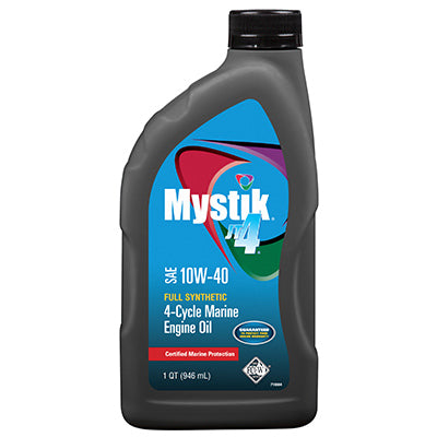 MYSTIK, JT-4 10W40 Synthetic 4-Cycle Marine Engine Oil (Pack of 6)