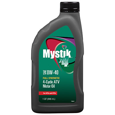 MYSTIK, JT-4 Synthetic SAE 0W-40 ATV Motor Oil, 1-Qt (Pack of 12)