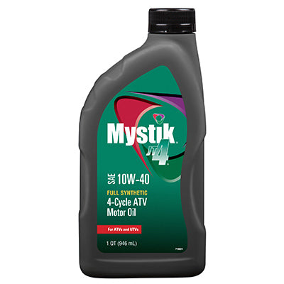 MYSTIK, JT-4 Synthetic SAE 10W-40 ATV Motor Oil, 1-Qt (Pack of 12)