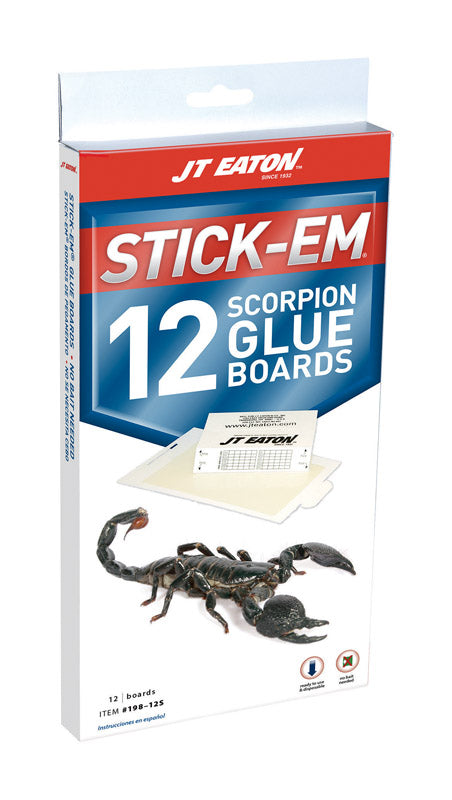 JT EATON & CO, JT Eaton Stick-Em Glue Board 12 pk (Pack of 12)