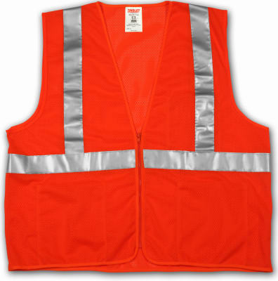 Tingley, Job Sight Class II Safety Vest, Orange, XXXXL/XXXXXL