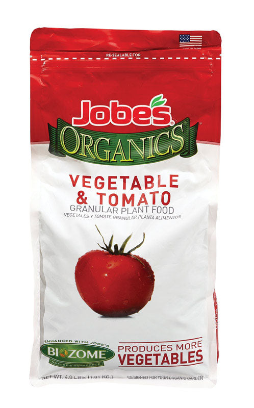 EASY GARDENER, Jobes Biozome Organic Vegetable & Tomato Granular Fertilizer Plant Food 4 lbs.