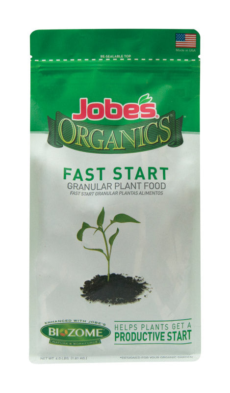 Jobes, Jobe's Fast Start Organic Granules Plant Food 4 lb