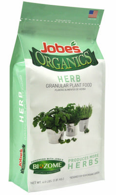 EASY GARDENER, Jobe's Organic Granules Herb Plant Food 4 lb (Pack of 6)