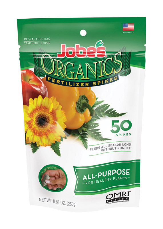 EASY GARDENER, Jobe's Organic Spikes All Purpose Plant Food 50 pk