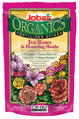 EASY GARDENER, Jobe's Organic Spikes Roses Root Feeder 14.1 oz