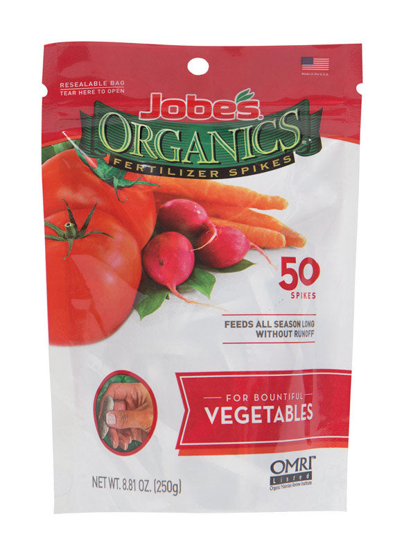 EASY GARDENER, Jobe's Organic Spikes Vegetables Root Feeder 8.81 oz