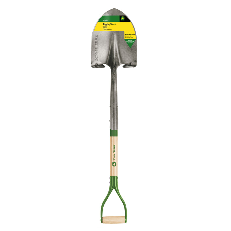 ACE TRADING - TRUPER GARDEN TOOL, John Deere 42 in. Steel Digging Shovel Wood Handle