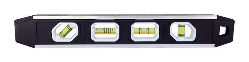 JOHNSON LEVEL & TOOL MFG CO INC, Johnson  12 in. Aluminum  Magnetic Torpedo  Level  4 vial