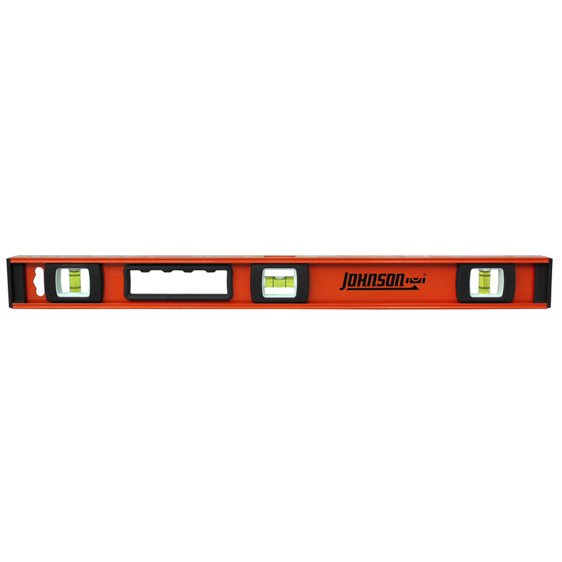 JOHNSON LEVEL & TOOL MFG CO INC, Johnson 24 in. Aluminum Heavy Duty I-Beam Level 3 vial