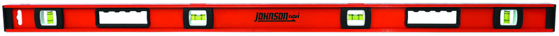 Johnson, Johnson 48 in. Aluminum Heavy Duty I-Beam Level 4 vial