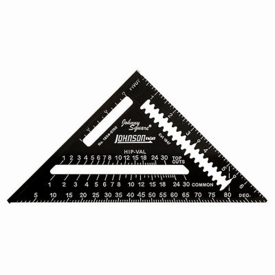 JOHNSON LEVEL & TOOL MFG CO INC, Johnson 7 in. L X 10 in. H Aluminum Rafter Square