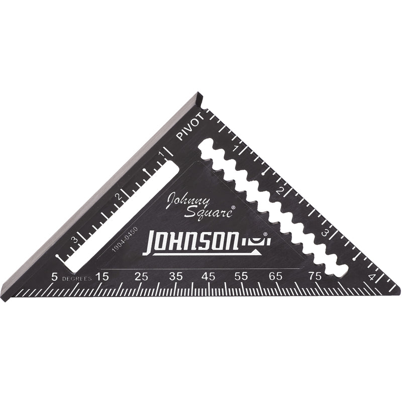 JOHNSON LEVEL & TOOL MFG CO INC, Johnson Johnny Square 4-1/2 in. L Aluminum Professional Easy-Read Finish Square